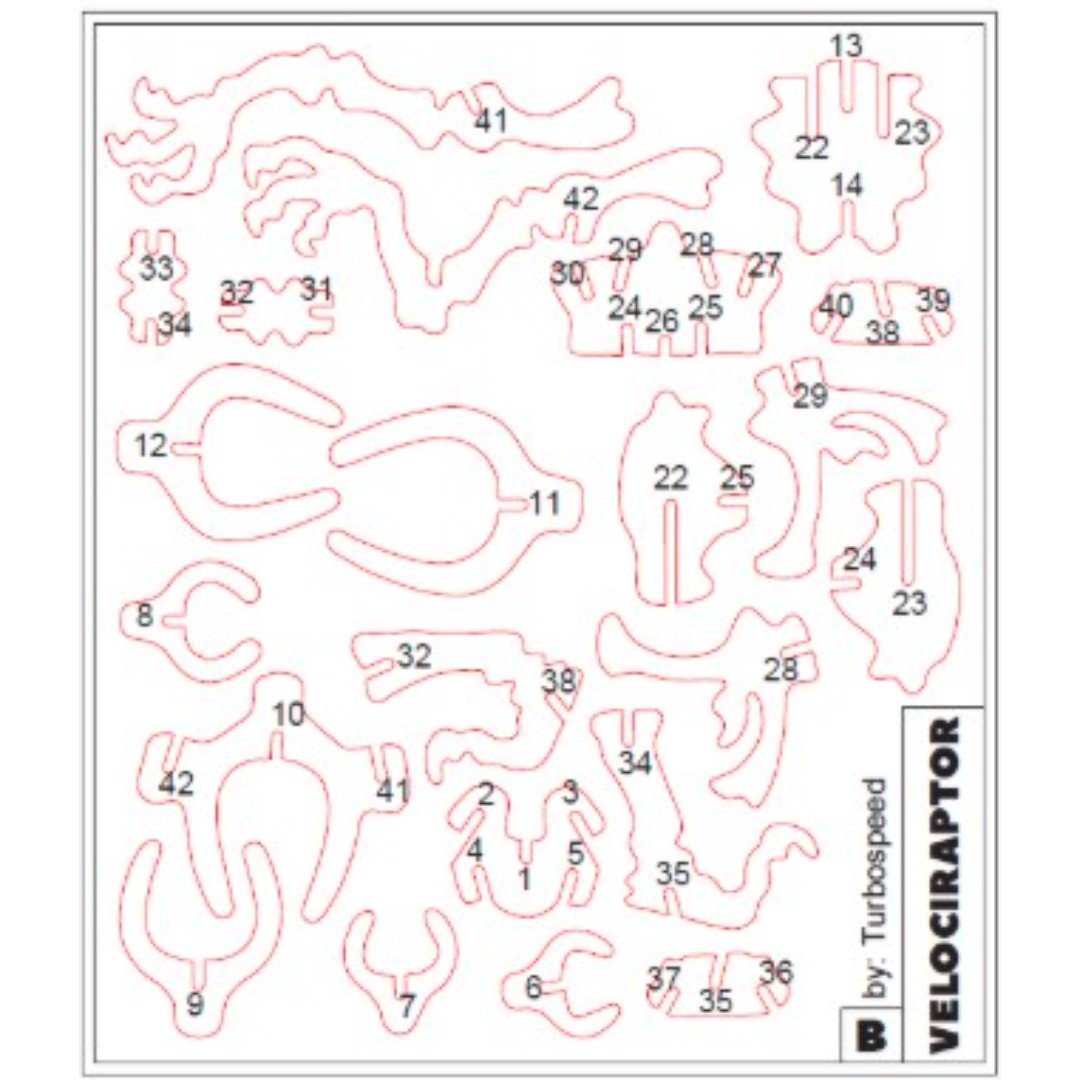 Kit Card Velociraptor