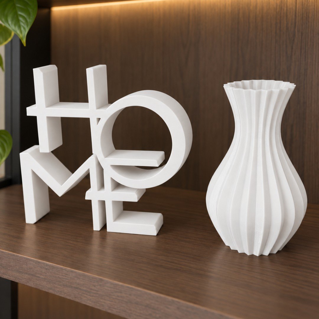 Conjunto Decorativo Home + Vaso Flora